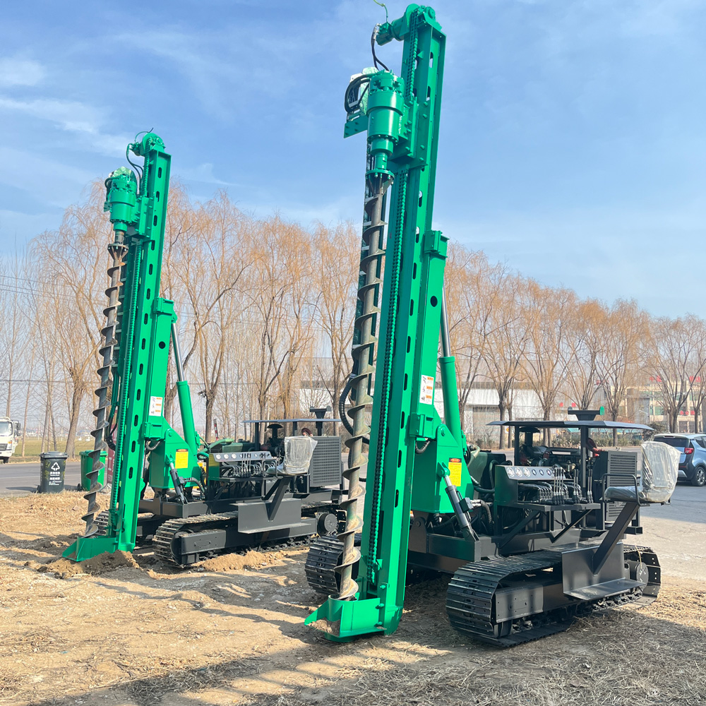 PV390 Trưng bày toàn máy đóng cọc quang điện