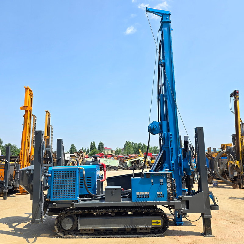 WR500RCE Trưng bày toàn máy khoan giếng nước bánh xích tuần hoàn ngược khí nâng