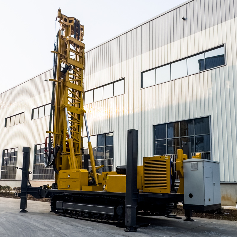 WR1200SL Trưng bày toàn máy giàn khoan nước bánh xích chạy dầu/điện