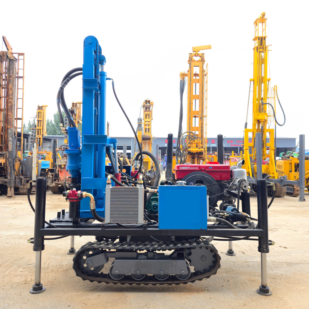 WR180E Trưng bày toàn máy khoan giếng nước bánh xích