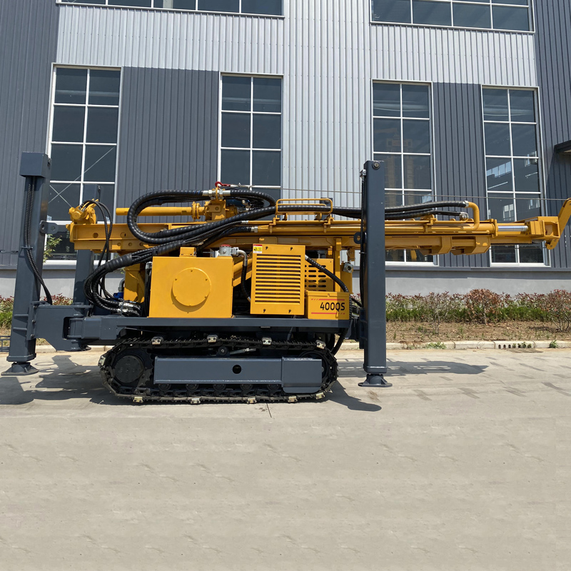 WR400QS Trưng bày toàn máy khoan giếng nước thủy lực toàn phần bánh xích