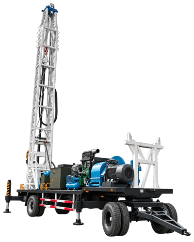 Máy khoan giếng nước dạng rơ moóc